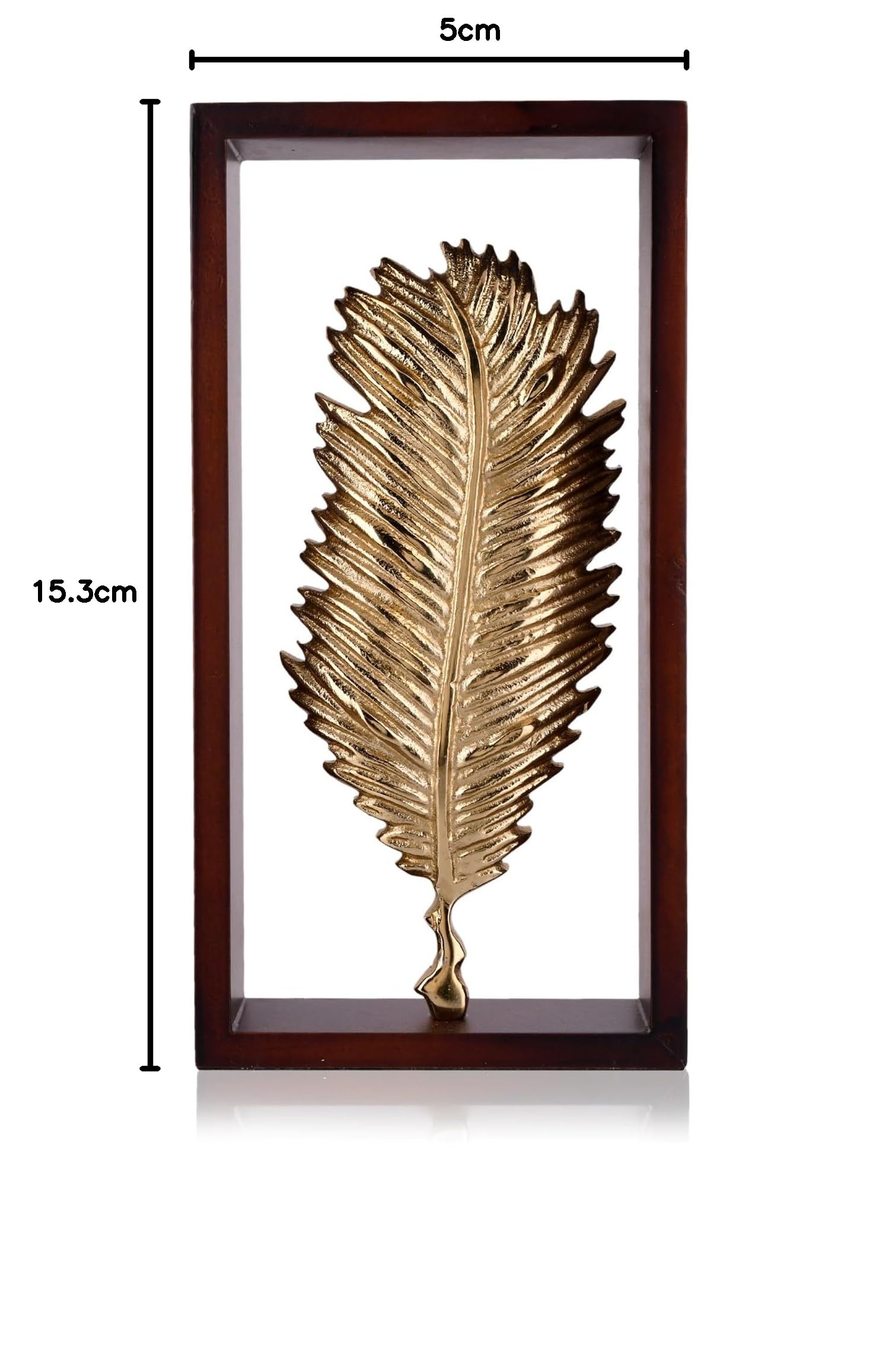 Amazon Brand - Umi Metal Palm Leaf Artifacts Showpiece for Home